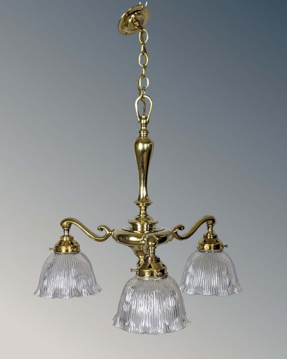 Good Antique Brass Chandelier