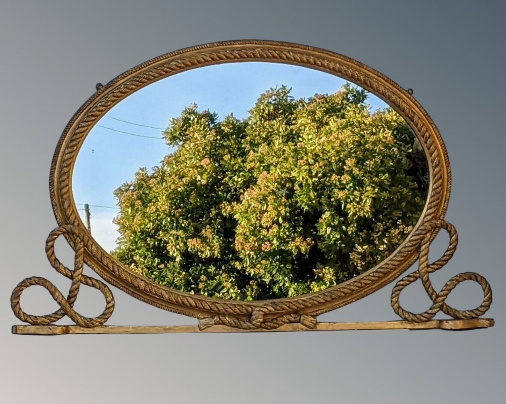 Good 19th Century English Overmantel Mirror