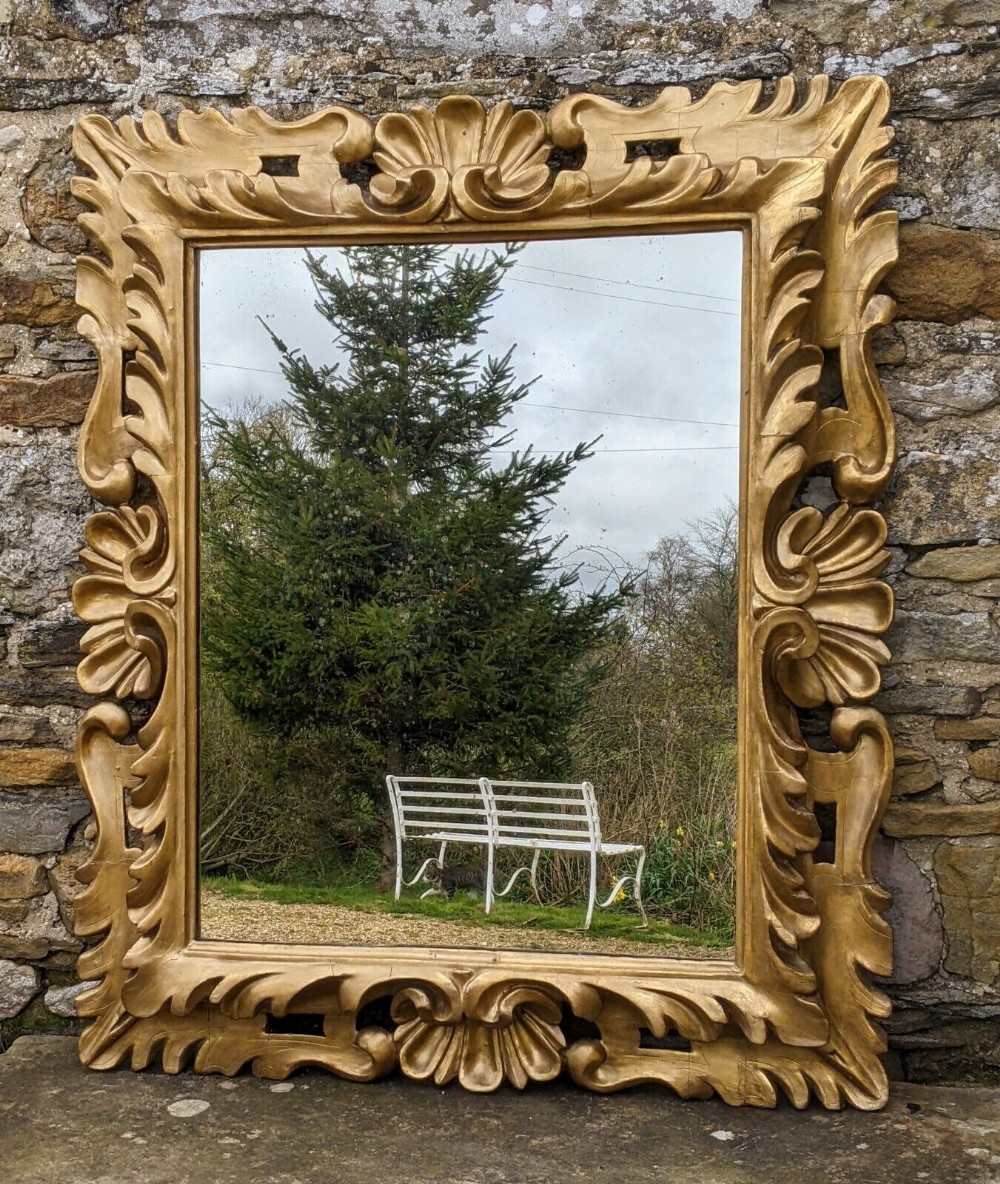 Substantial Antique Florentine Gilt Mirror
