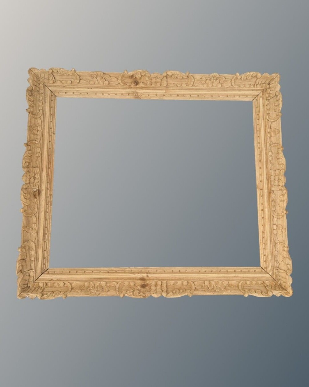 Antique Carved Pine Picture Frame Late Victorian