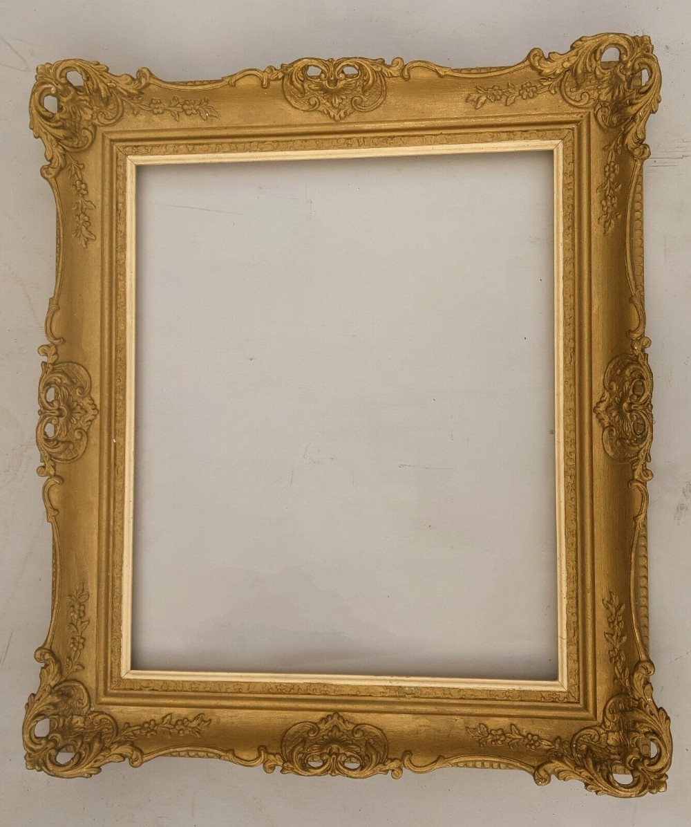 Antique Swept Gilt Picture Frame