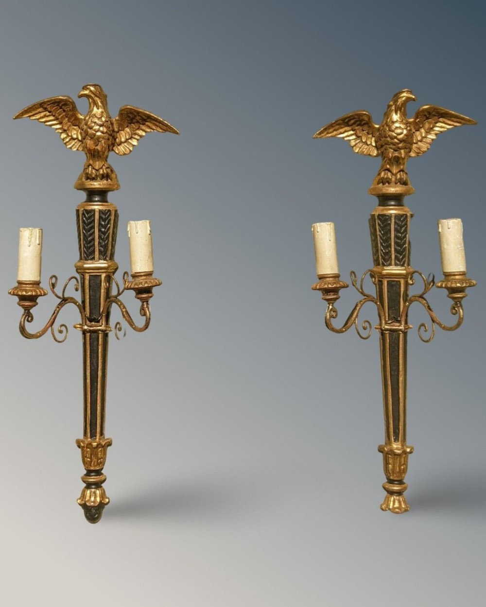 Elegant Pair 19th Century Regency Style Wall Lights