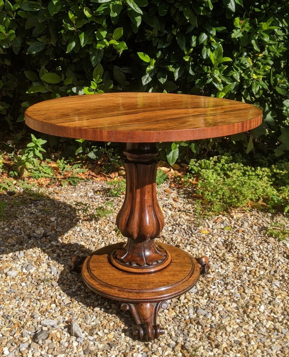 William IV Rosewood Circular Wine Table