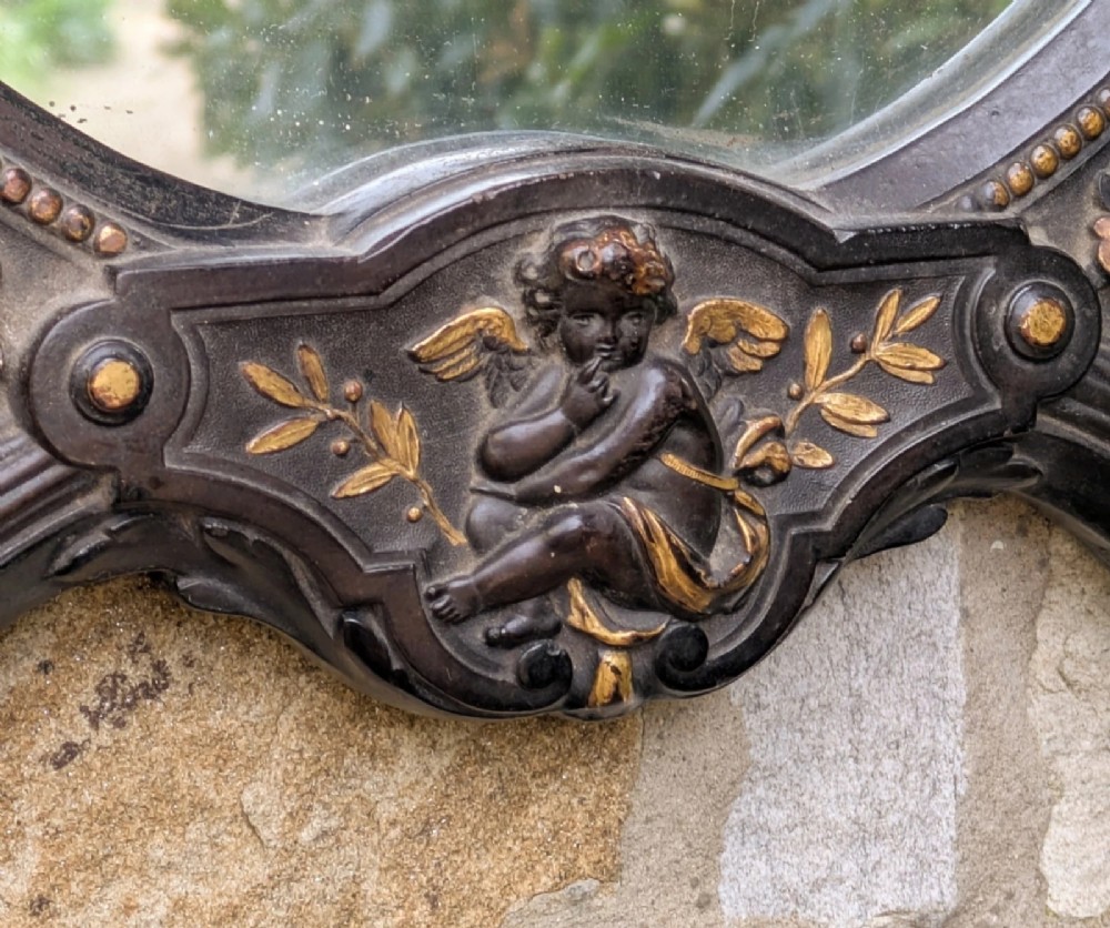 Good Quality Victorian Hand Carved Slate Wall Mirror View V