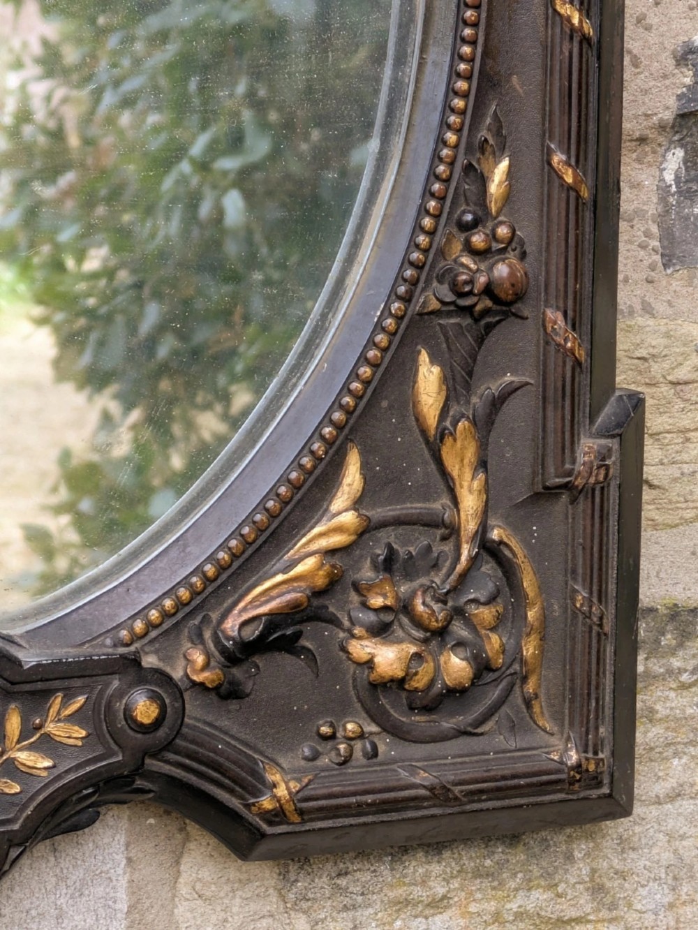 Good Quality Victorian Hand Carved Slate Wall Mirror View VI