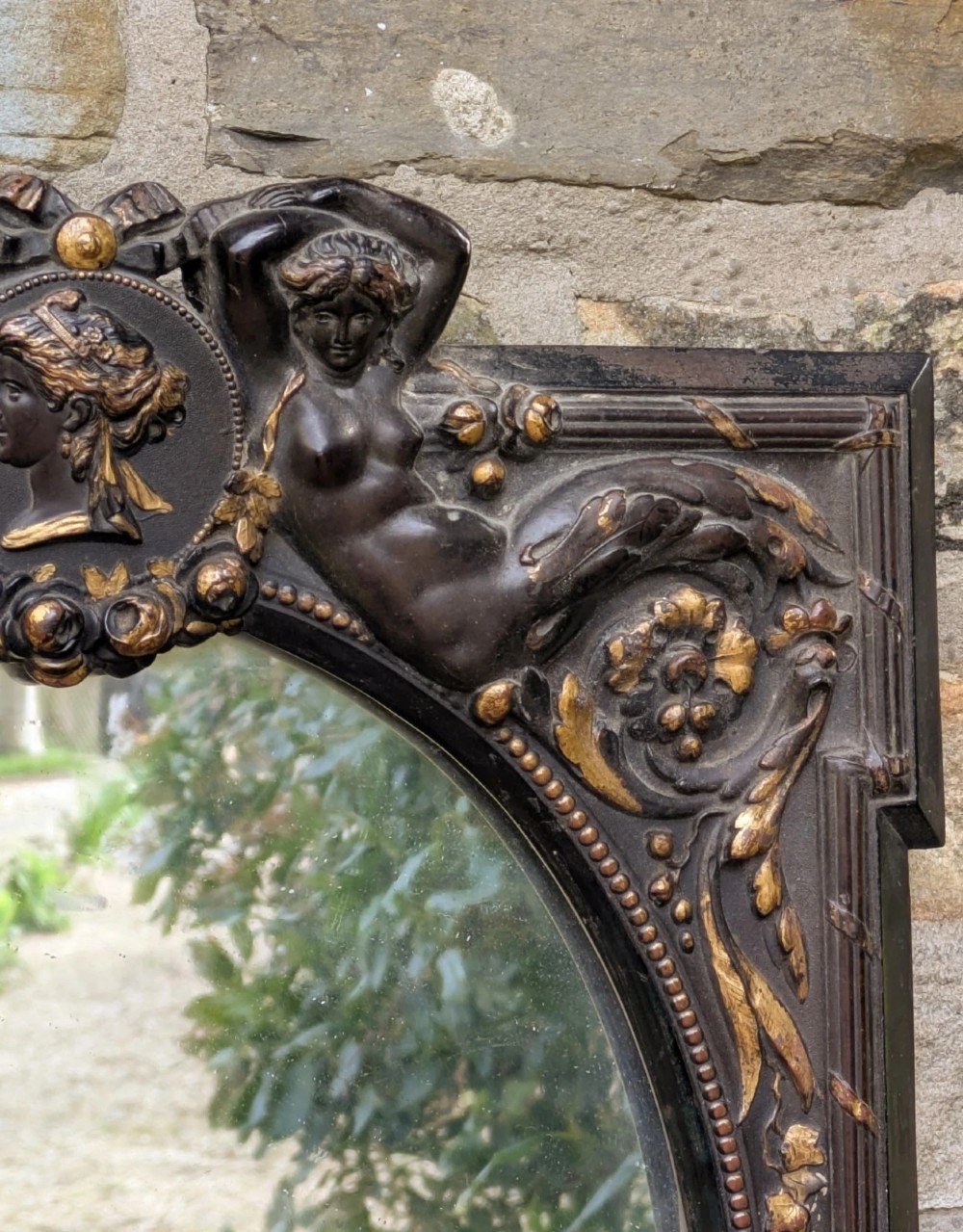 Good Quality Victorian Hand Carved Slate Wall Mirror View VII