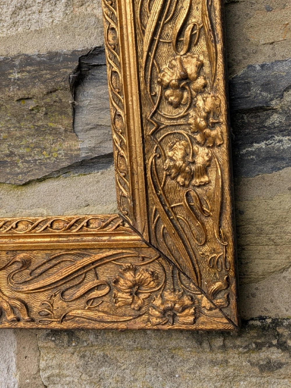 Beautiful Art Nouveau Gilt Picture Frame View III