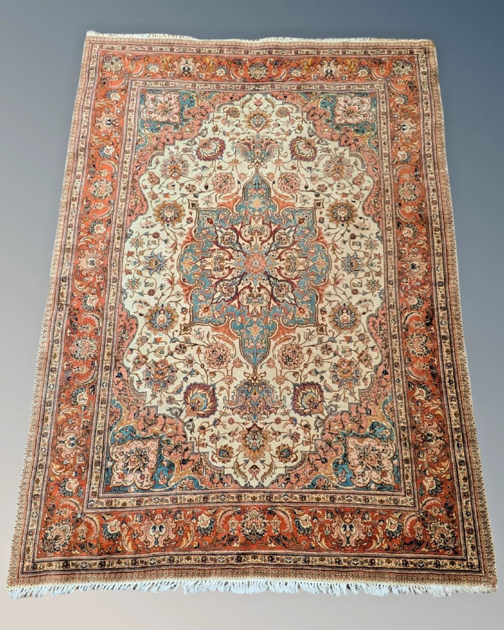 Beautiful Signed Tabriz Carpet 302 x 211