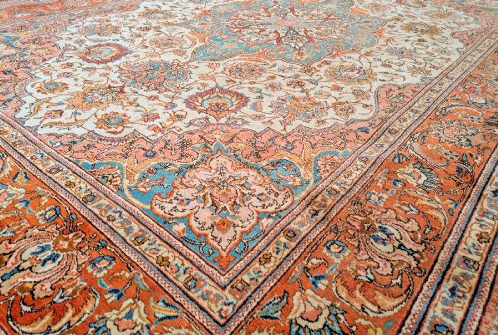 Beautiful Signed Tabriz Carpet 302 x 211 View IV