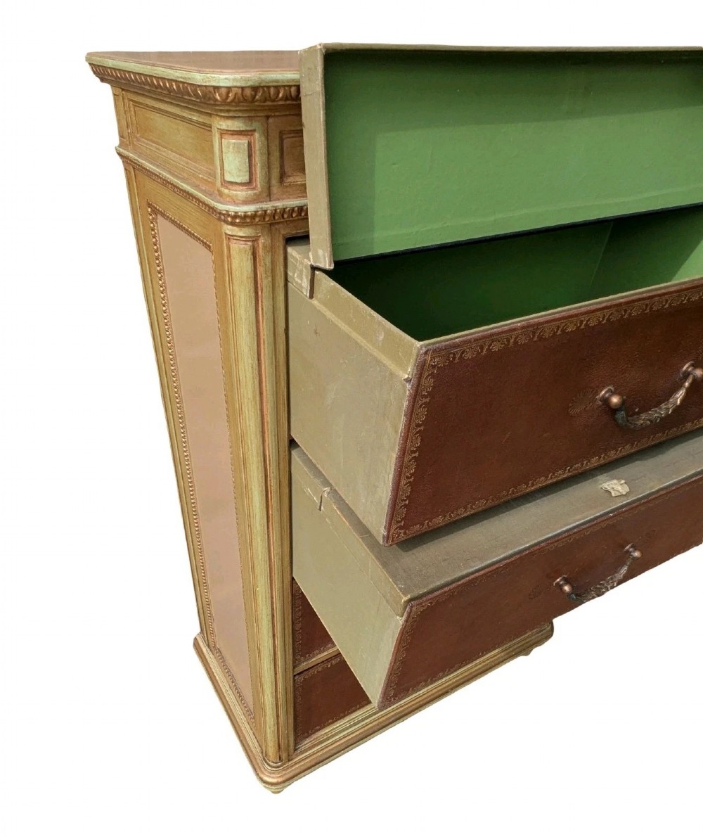 Neat French Chest Leather Drawers View IV