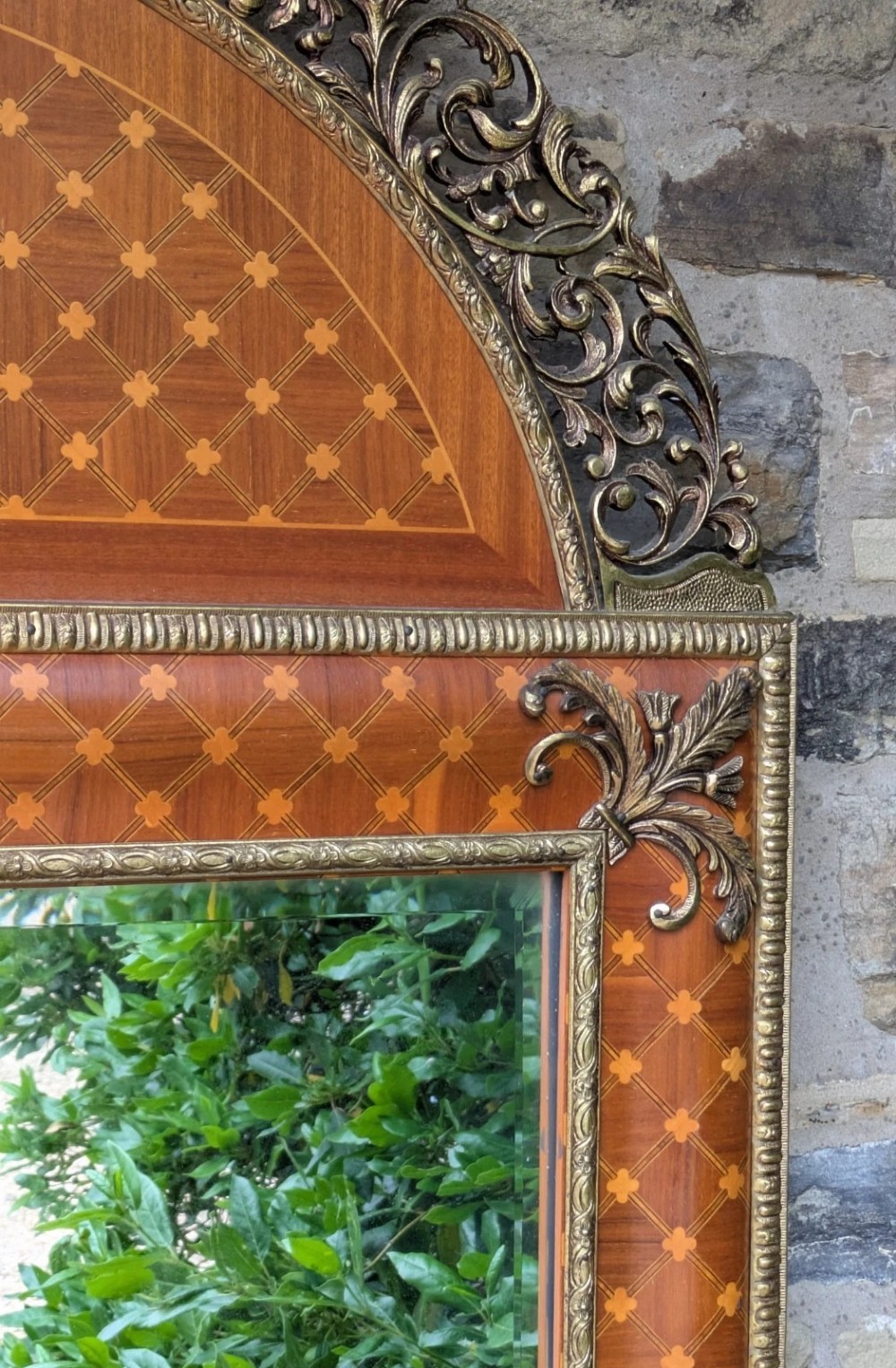 Elegant Regency Revival French Wall Mirror of Good Scale View III