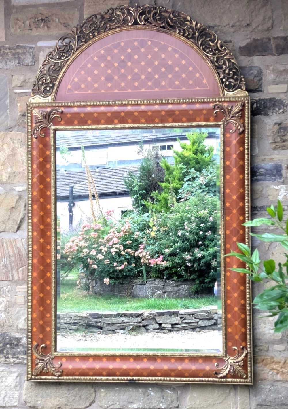 Elegant Regency Revival French Wall Mirror of Good Scale View IV