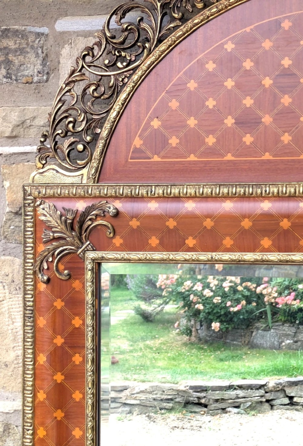 Elegant Regency Revival French Wall Mirror of Good Scale View V