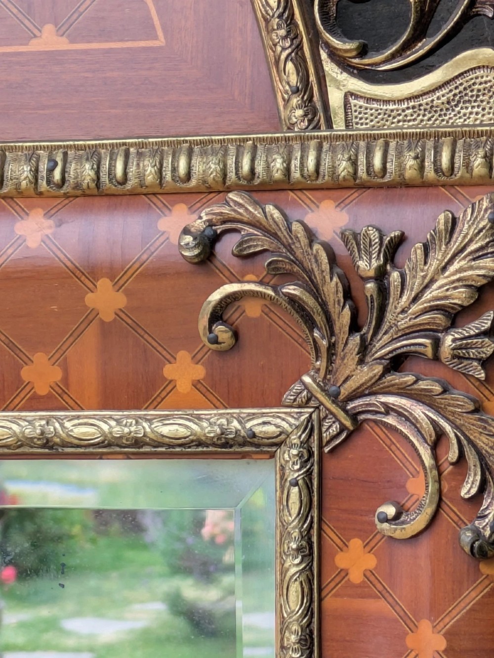 Elegant Regency Revival French Wall Mirror of Good Scale View VI