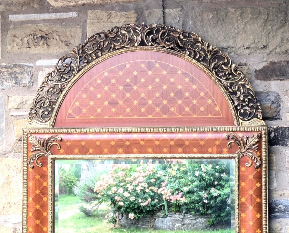 Elegant Regency Revival French Wall Mirror of Good Scale View VII