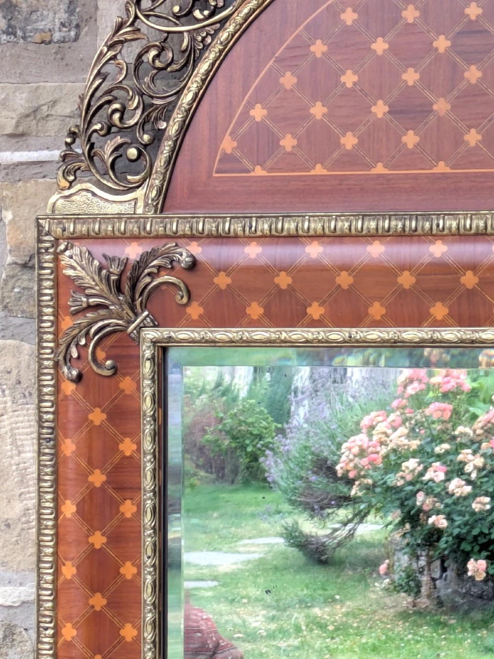 Elegant Regency Revival French Wall Mirror of Good Scale View VIII