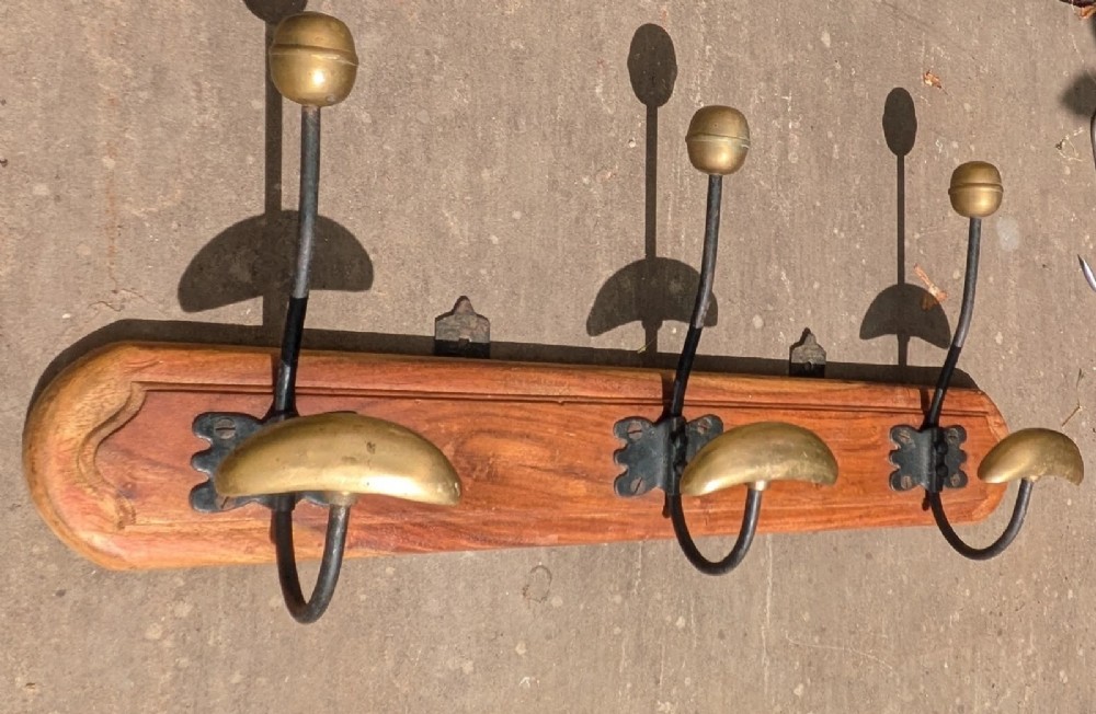 Antique French Brass Coat Hangers