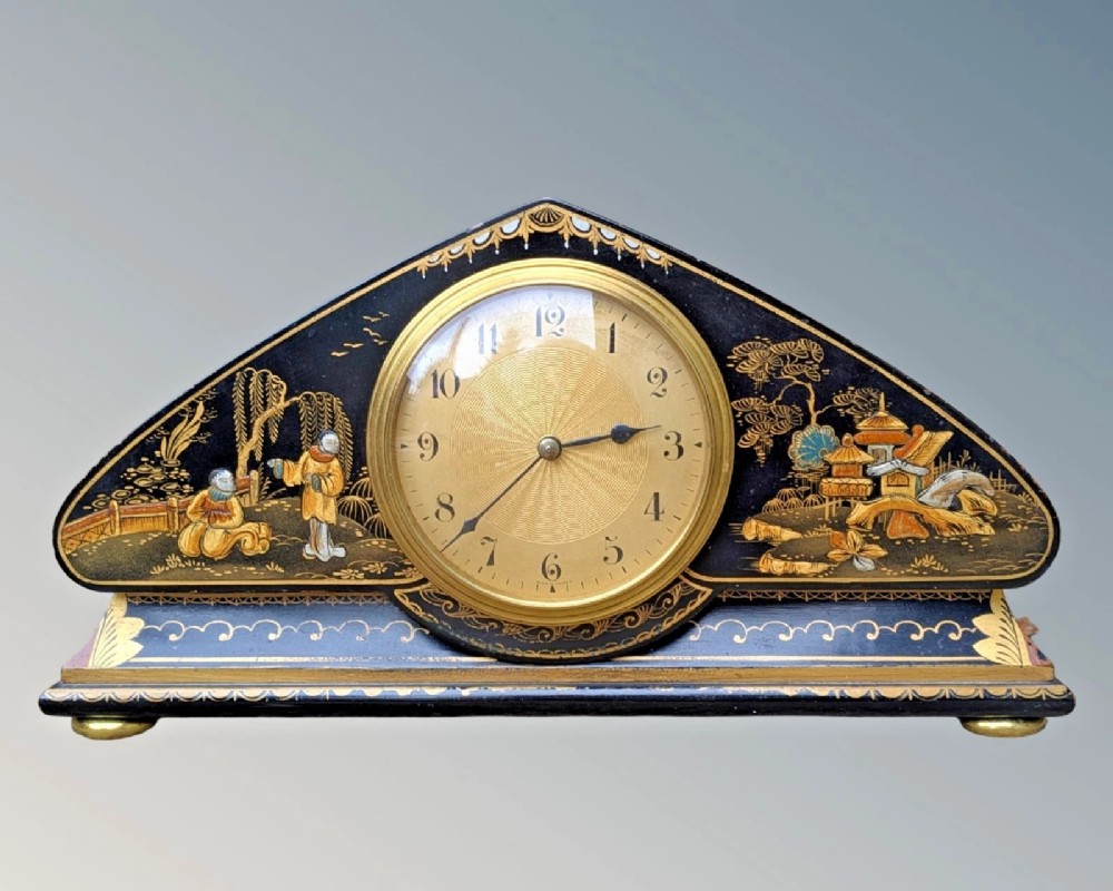 Pretty Chinoiserie Mantle Clock