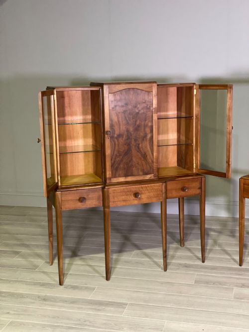 A PAIR OF WALNUT CABINETS BY ARTHUR REYNOLDS OF LUDLOW - ADDITIONAL PHOTO 4