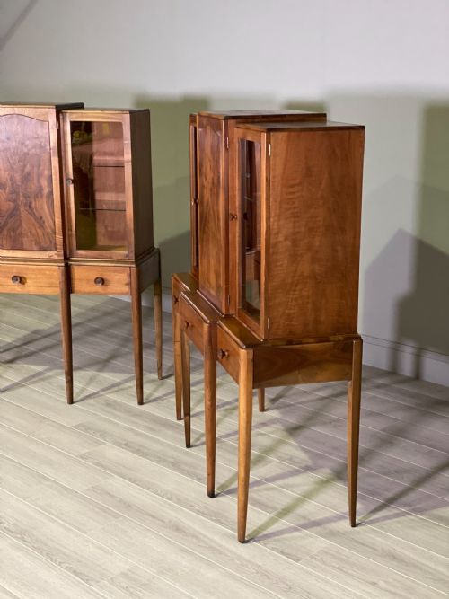 A PAIR OF WALNUT CABINETS BY ARTHUR REYNOLDS OF LUDLOW - ADDITIONAL PHOTO 5