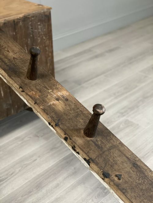 LARGE 19TH CENTURY STABLE TACK COAT RACK - ADDITIONAL PHOTO 1