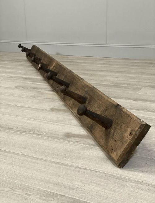 large 19th century stable tack coat rack - CATEGORY: ANTIQUE MISCELLANEOUS - DATED 19TH CENTURY