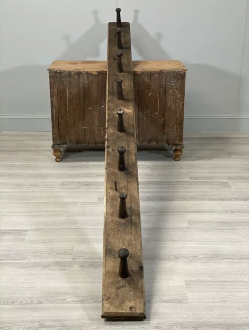 LARGE 19TH CENTURY STABLE TACK COAT RACK - ADDITIONAL PHOTO 2