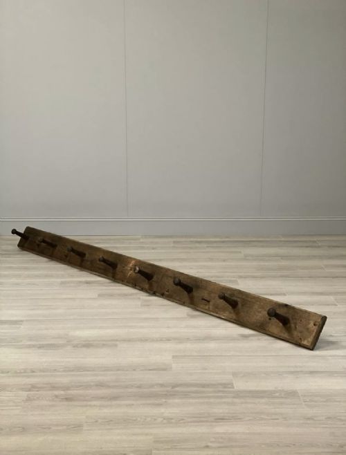 LARGE 19TH CENTURY STABLE TACK COAT RACK - ADDITIONAL PHOTO 3
