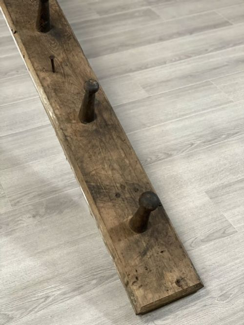 LARGE 19TH CENTURY STABLE TACK COAT RACK - ADDITIONAL PHOTO 11