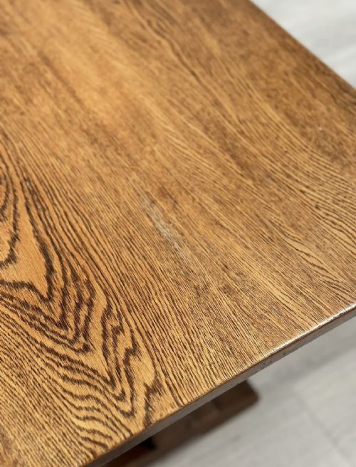 ARTS CRAFTS OAK REFECTORY TABLE C1930 - ADDITIONAL PHOTO 10
