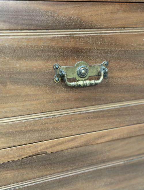 ANTIQUE WALNUT LINEN PRESS BY MAPLE CO - ADDITIONAL PHOTO 11
