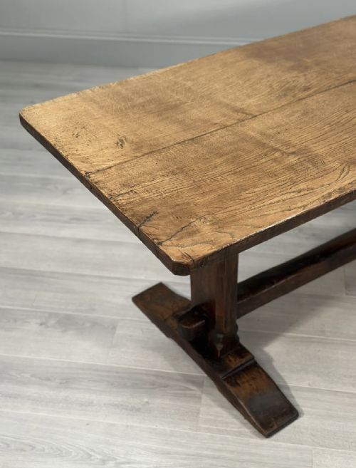 ANTIQUE GEORGIAN OAK REFECTORY TABLE - ADDITIONAL PHOTO 1
