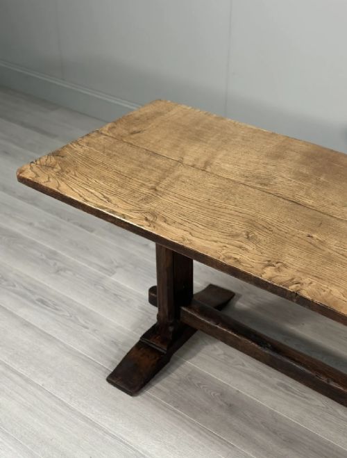 ANTIQUE GEORGIAN OAK REFECTORY TABLE - ADDITIONAL PHOTO 3
