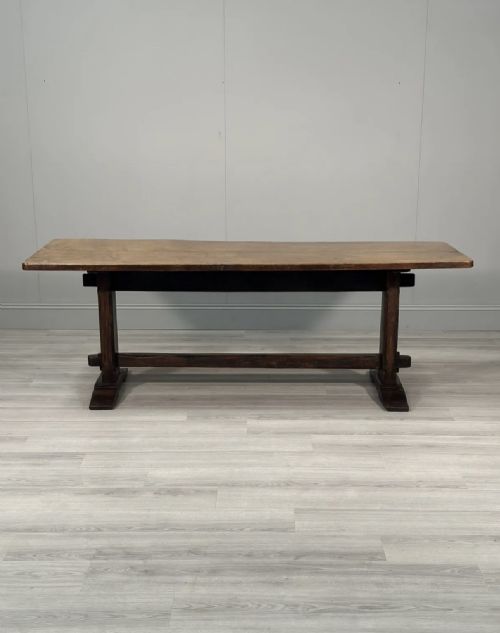 ANTIQUE GEORGIAN OAK REFECTORY TABLE - ADDITIONAL PHOTO 4