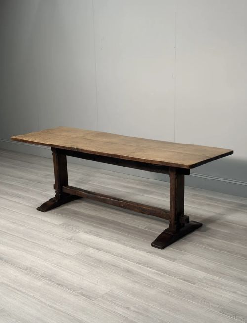 ANTIQUE GEORGIAN OAK REFECTORY TABLE - ADDITIONAL PHOTO 7