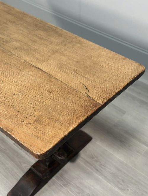 ANTIQUE GEORGIAN OAK REFECTORY TABLE - ADDITIONAL PHOTO 8