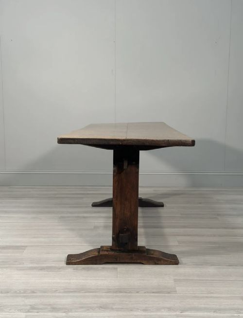 ANTIQUE GEORGIAN OAK REFECTORY TABLE - ADDITIONAL PHOTO 10