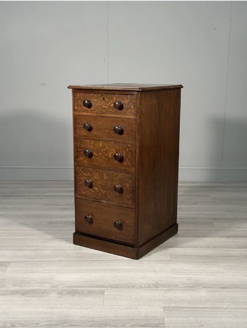 19TH CENTURY OAK CHEST OF DRAWERS - ADDITIONAL PHOTO 1