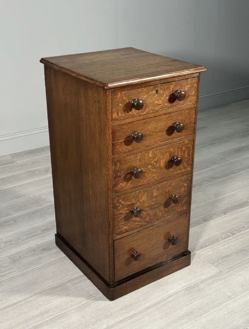 19TH CENTURY OAK CHEST OF DRAWERS - ADDITIONAL PHOTO 5