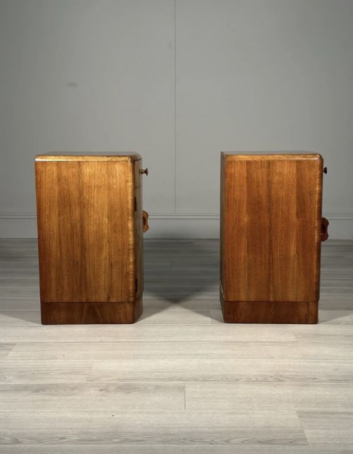 BURR WALNUT ART DECO BEDSIDE CABINETS - ADDITIONAL PHOTO 8