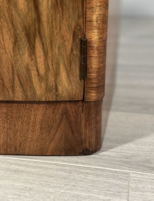 BURR WALNUT ART DECO BEDSIDE CABINETS - ADDITIONAL PHOTO 9