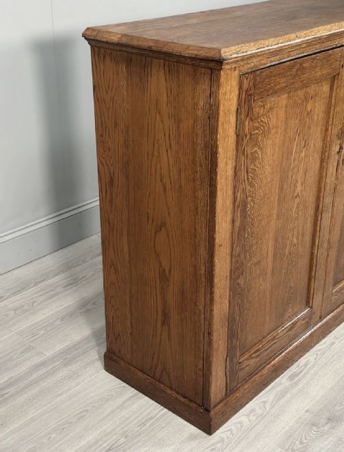 ANTIQUE OAK SCHOOL CUPBOARD - ADDITIONAL PHOTO 8