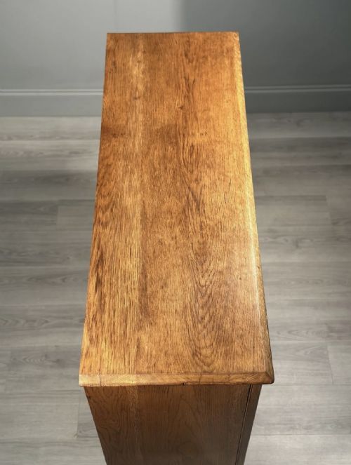 ANTIQUE OAK SCHOOL CUPBOARD - ADDITIONAL PHOTO 10