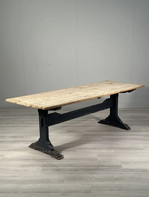large antique pine refectory table - CATEGORY: ANTIQUE TABLES - DATED 19TH CENTURY
