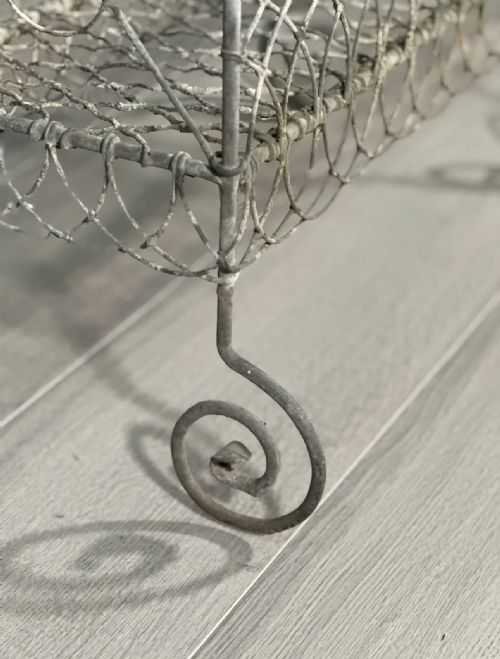 19TH CENTURY WIREWORK GARDEN PLANTER - ADDITIONAL PHOTO 6