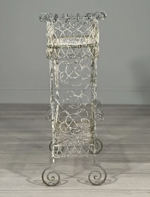 19TH CENTURY WIREWORK GARDEN PLANTER - ADDITIONAL PHOTO 7