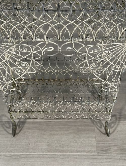 19TH CENTURY WIREWORK GARDEN PLANTER - ADDITIONAL PHOTO 10