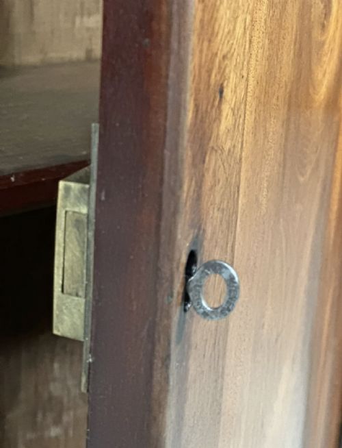 19TH CENTURY MAHOGANY CUPBOARD - ADDITIONAL PHOTO 7