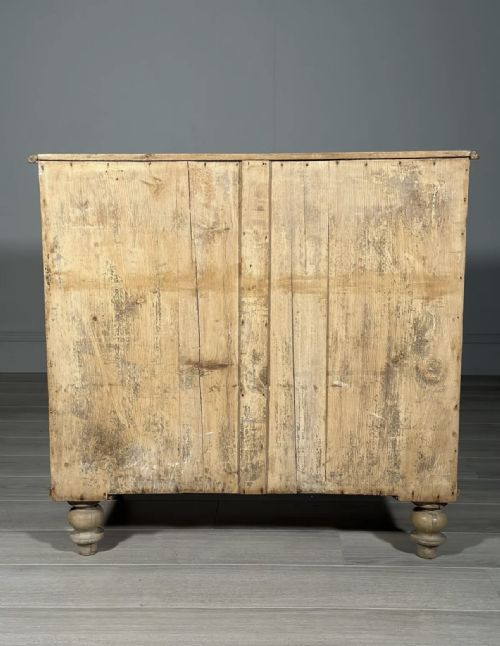 VICTORIAN PINE CHEST OF DRAWERS - ADDITIONAL PHOTO 6