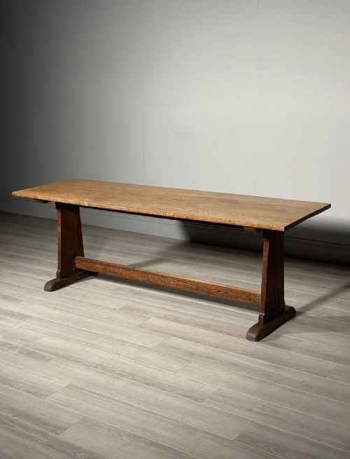large antique oak refectory table - CATEGORY: ANTIQUE TABLES - DATED 1900
